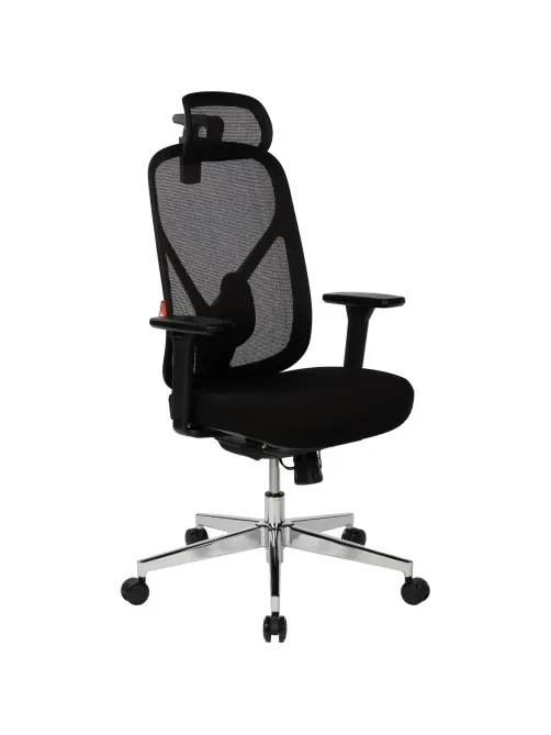 Кресло BN_Zm_EChair-500 MC сетка/ткань, черный хром