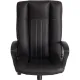 Кресло UT_Easy Chair Boston хром, (черн. подлок), кож/зам, черный, 36-6