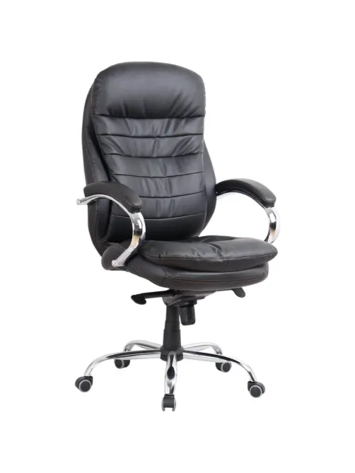 Кресло BN_SH_EChair-515 MPU кожзам черный, хром