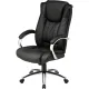 Кресло BN_Dt_EChair-561 TR рец. кожа черная, хром