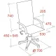 Кресло VB_EChair-655 TTW_BL сетка/ткань синий, пластик