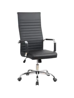 Кресло BN_SH_EChair-566 TPU кожзам черный, хром