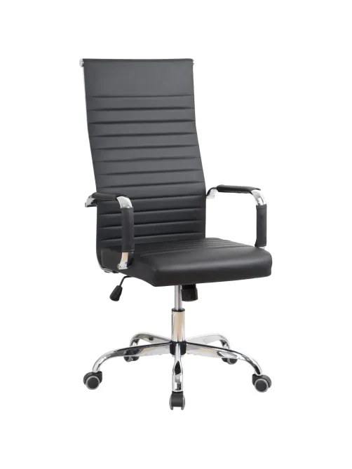 Кресло BN_SH_EChair-566 TPU кожзам черный, хром