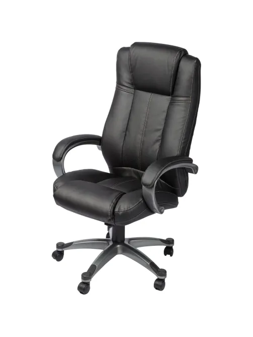 Кресло BN_Dp_Руководителя EChair-604 RT рецикл.кожа черная,