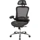 Кресло BN_Hg_EChair-552 TTW Net сетка черная, хром