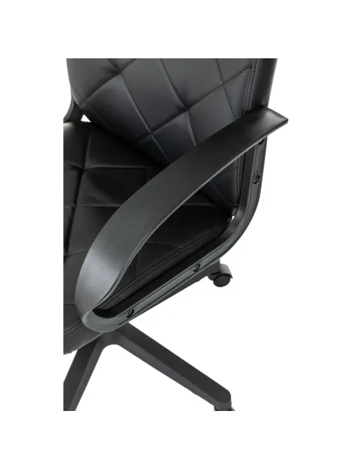 Кресло VB_EChair 602 PU черный эко.кожа крестов. пластик