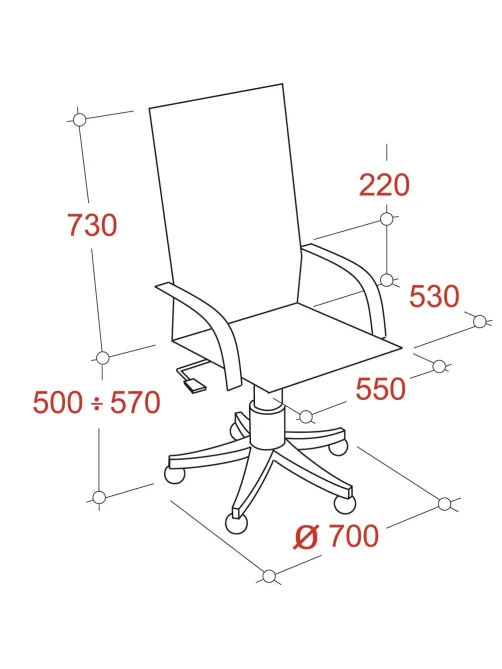 Кресло BN_Dp_EChair-648 TPU кожзам черный, пластик черный