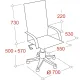 Кресло BN_Dp_EChair-648 TPU кожзам черный, пластик черный