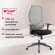Кресло BN_Zm_EChair-603 MC сетка/ткань, серый/черный