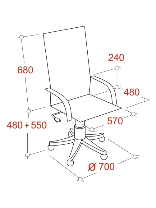 Кресло BN_Dp_Руководителя EChair-515 RT рецикл.кожа черный