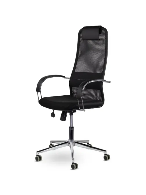 Кресло UP_СН-601 Соло хром SoloСН Ср S-0401/TW-01/Е11-к (черный)