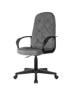 Кресло VB_EChair 602LT серый Light-19 крестов. пластик
