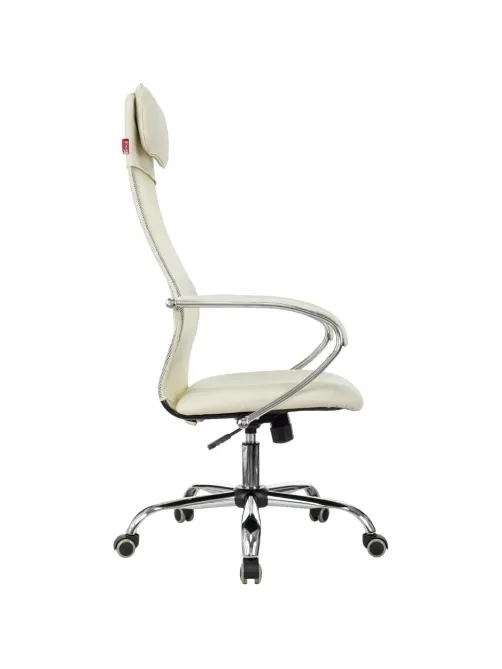 Кресло VB_EChair-655 SL TPU_BG сетка/экокожа бежевый хром