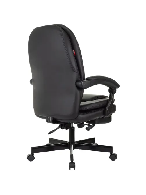 Кресло VB_EChair 668 PU P черный эко.кожа подст.для ног
