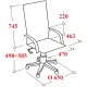 Кресло МТ_EChair 675 TTW сетка/ткань черный пластик