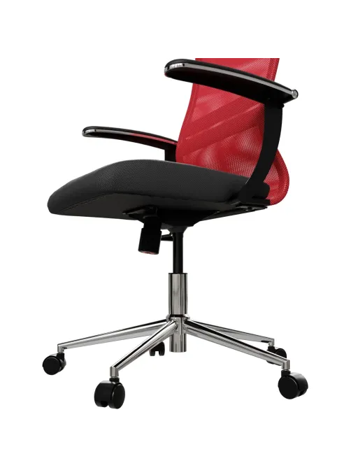 Кресло МТ_SU-B-8/Sit 8 B1-8U подл.158/осн.009 красный/черный zDC.2F.1.2A2