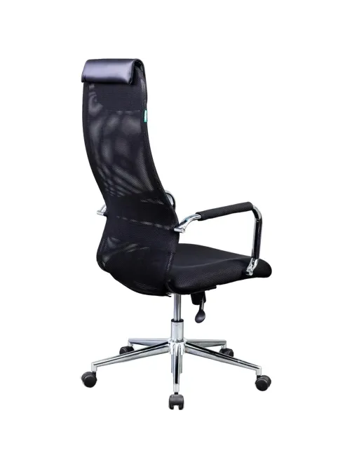 Кресло VB_Бюрократ KB-9N/BLACK ткань,сетка черный TW-01 TW-11, хром