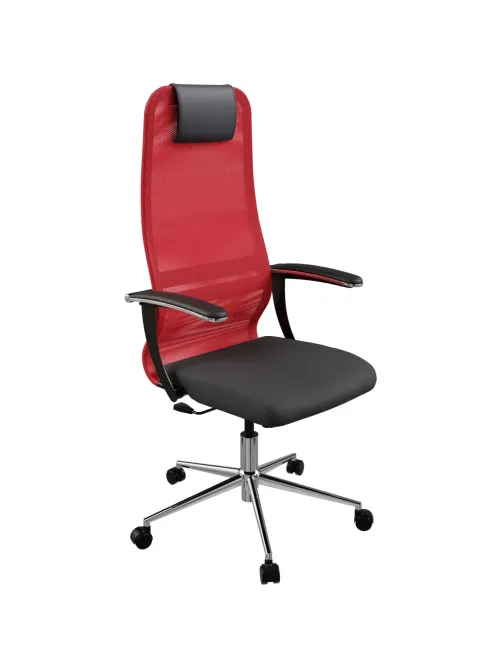 Кресло МТ_SU-B-8/Sit 8 B1-8U подл.158/осн.009 красный/черный zDC.2F.1.2A2