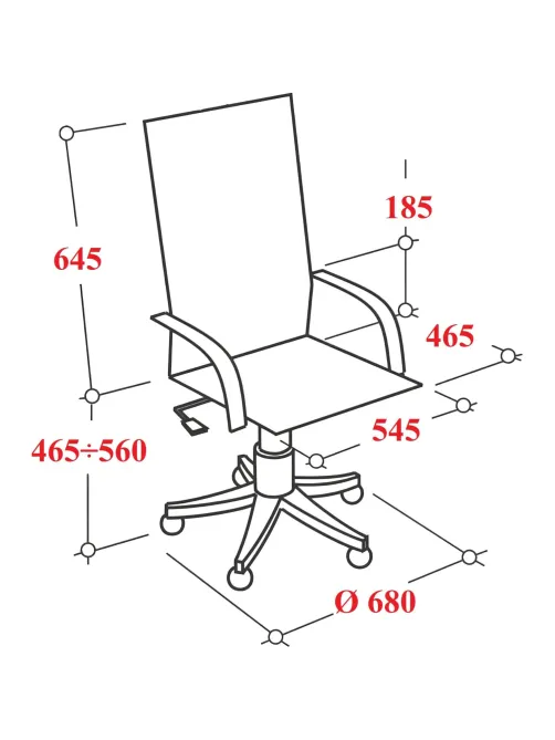 Кресло VB_EChair 624 PU PM черный эко.кожа  подст.для ног