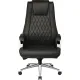 Кресло BN_Jl_Руководителя Echair-518 ML кожа черная, хром