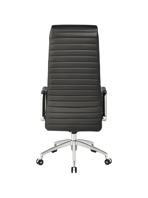 Кресло BN_Fc_Руководителя Echair-528 ML кожа черная, алюминий