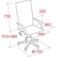 Кресло BN_Dp_Руководителя EChair-535 MPU к/з черный, хром