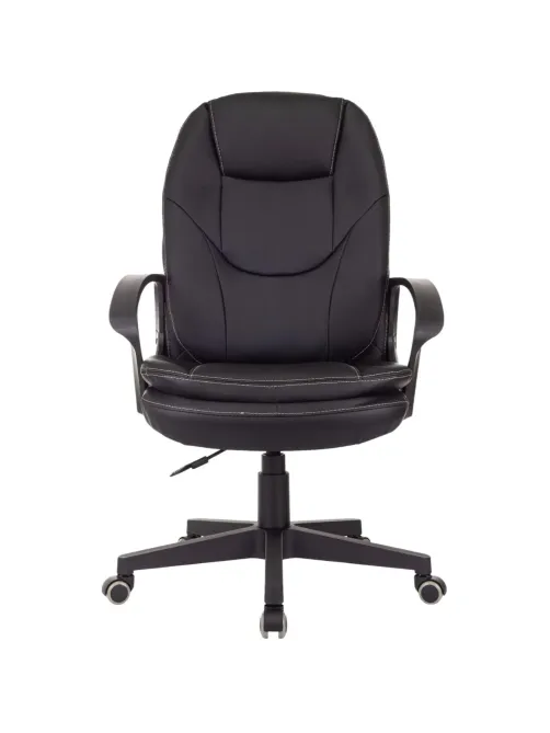 Кресло VB_EChair 668LT PU черный эко.кожа крестов. пластик