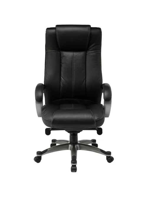 Кресло BN_Dp_Руководителя EChair-604 ML кожа черная, пластик