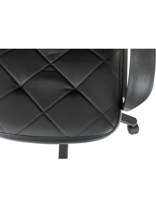 Кресло VB_EChair 602 PU черный эко.кожа крестов. пластик