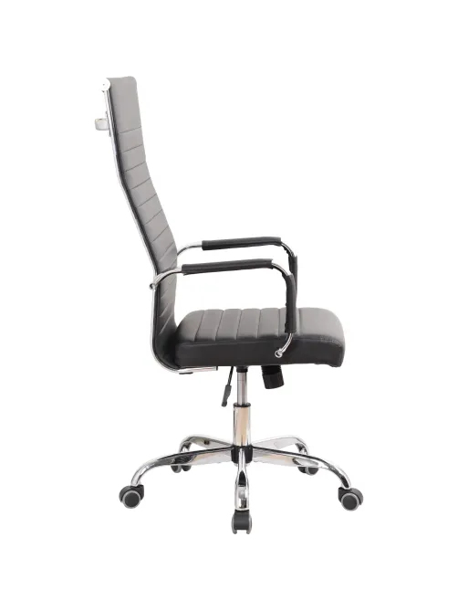 Кресло BN_SH_EChair-566 TPU кожзам черный, хром