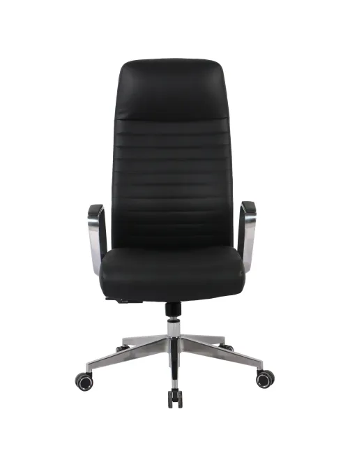 Кресло BN_Hg_EChair-505 TL нат. кожа черный алюминий