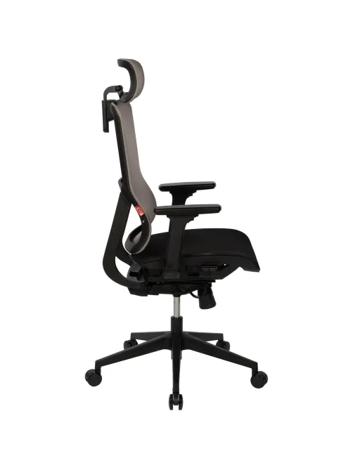 Кресло BN_Zm_EChair-601 MC сетка, серый/черный