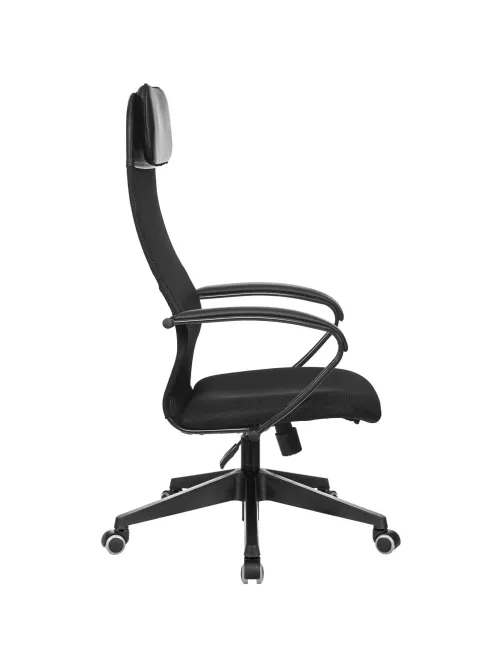 Кресло VB_EChair-655 TTW сетка/ткань черный, пластик