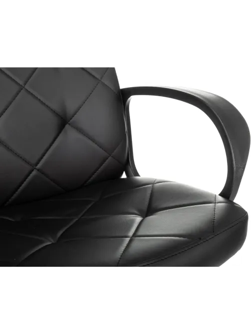 Кресло VB_EChair 602 PU черный эко.кожа крестов. пластик