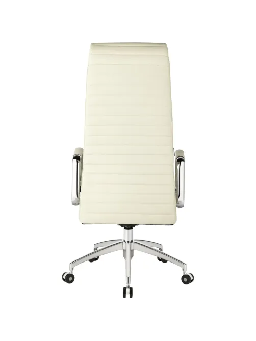 Кресло BN_Fc_Руководителя Echair-528 ML кожа белая, алюминий