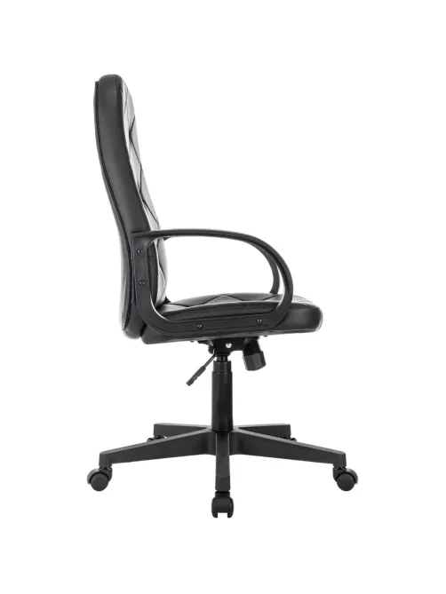 Кресло VB_EChair 602 PU черный эко.кожа крестов. пластик