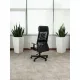 Кресло VB_EChair-651 TPU кожзам черный, сетка черая,металл