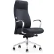 Кресло ЮФК Комус Мебель Easy Chair 501, экокожа, черный, алюминий