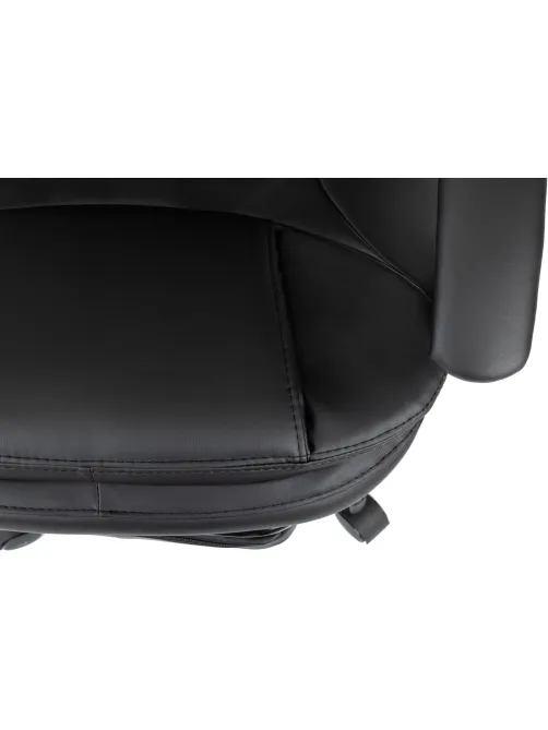 Кресло VB_EChair 668 PU P черный эко.кожа подст.для ног