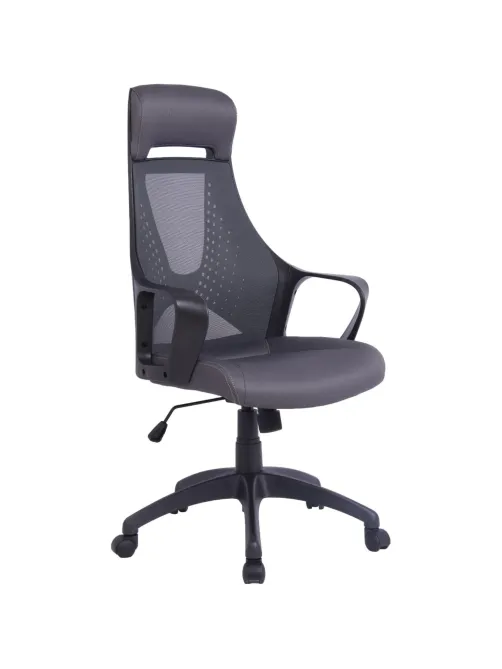 Кресло BN_Hg_EChair-578 TC сетка/ткань черный, пластик черный