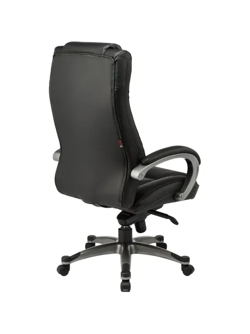 Кресло BN_Dp_Руководителя EChair-604 ML кожа черная, пластик