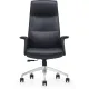 Кресло ЮФК Комус Мебель Easy Chair 503, экокожа, черный, алюминий