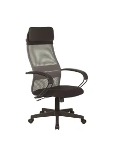 Кресло VB_EChair-655 TTW_DG TTW сетка/ткань серый, пластик