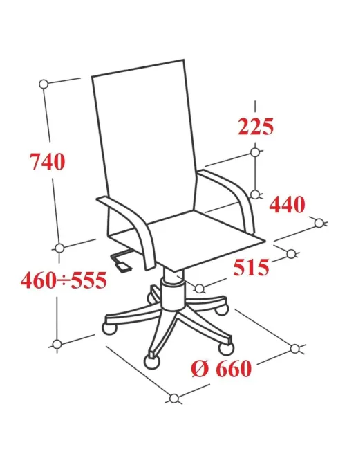 Кресло VB_EChair-508 TTW сетка/ткань/кожзам  черный хром