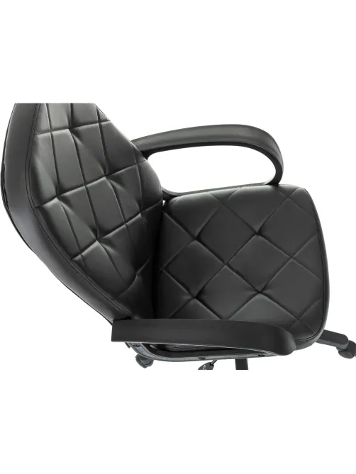 Кресло VB_EChair 602 PU черный эко.кожа крестов. пластик