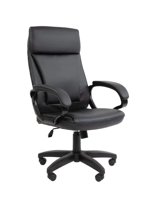 Кресло VT_Chairman 794LT чер.пласт экокожа черная