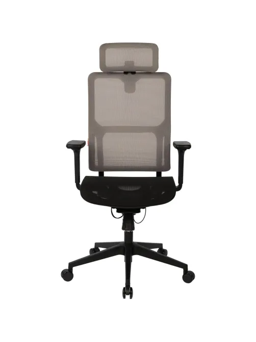 Кресло BN_Zm_EChair-601 MC сетка, серый/черный