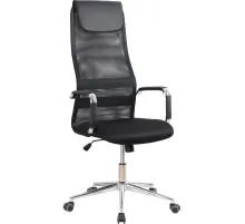 Кресло BN_SH_EChair-565 TW сетка/ткань черный, хром