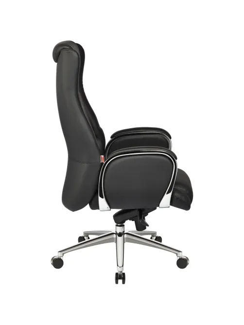 Кресло BN_Jl_Руководителя Echair-545 ML кожа черная, хром