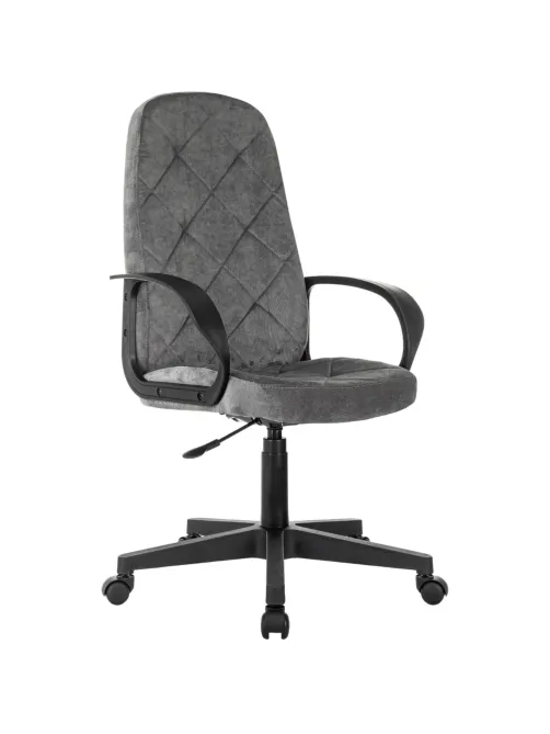 Кресло VB_EChair 602LT серый Light-19 крестов. пластик